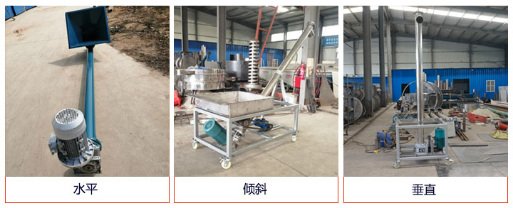 螺旋給料機(jī)可水平、傾斜、垂直布置
